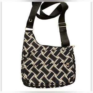 Diane Von Furstenberg Black Print Utility Crossbody Bag